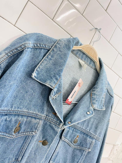 vintage sears made in usa denim trucker jacket - good market thrift store