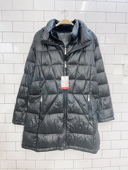 calvin klein packable premium down puffer coat