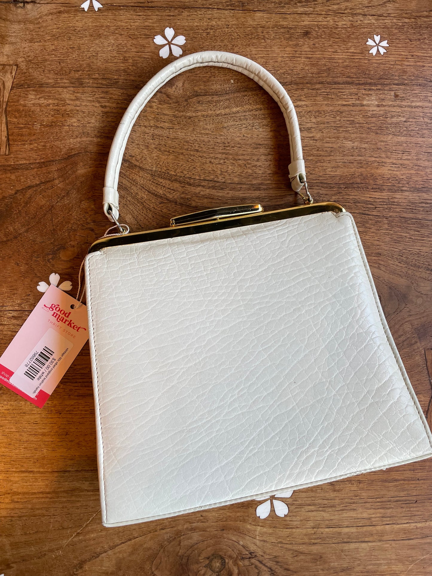 vimtage 60s elbief england leather handbag