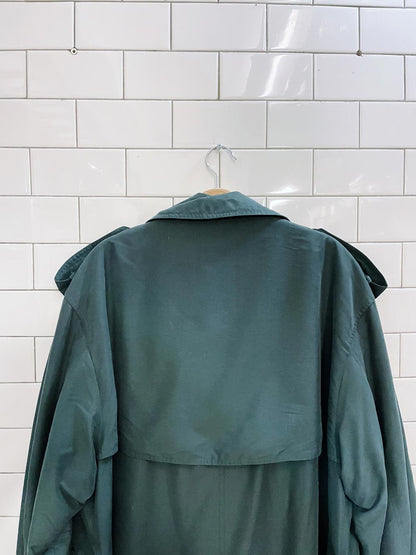 vintage london fog wool lined soft trench coat