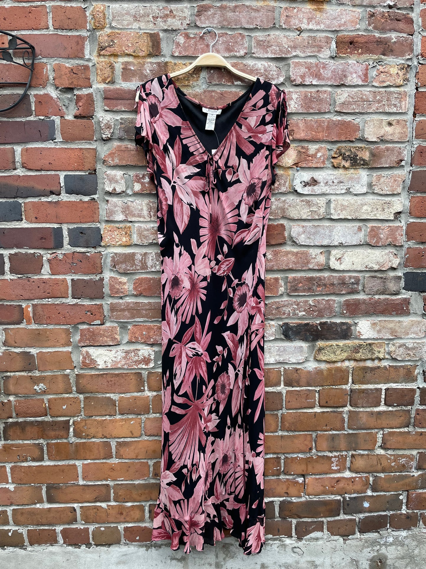 vintage 00s jessica floral maxi dress