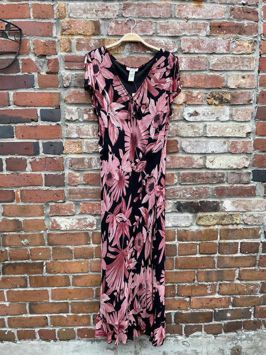 vintage 00s jessica floral maxi dress