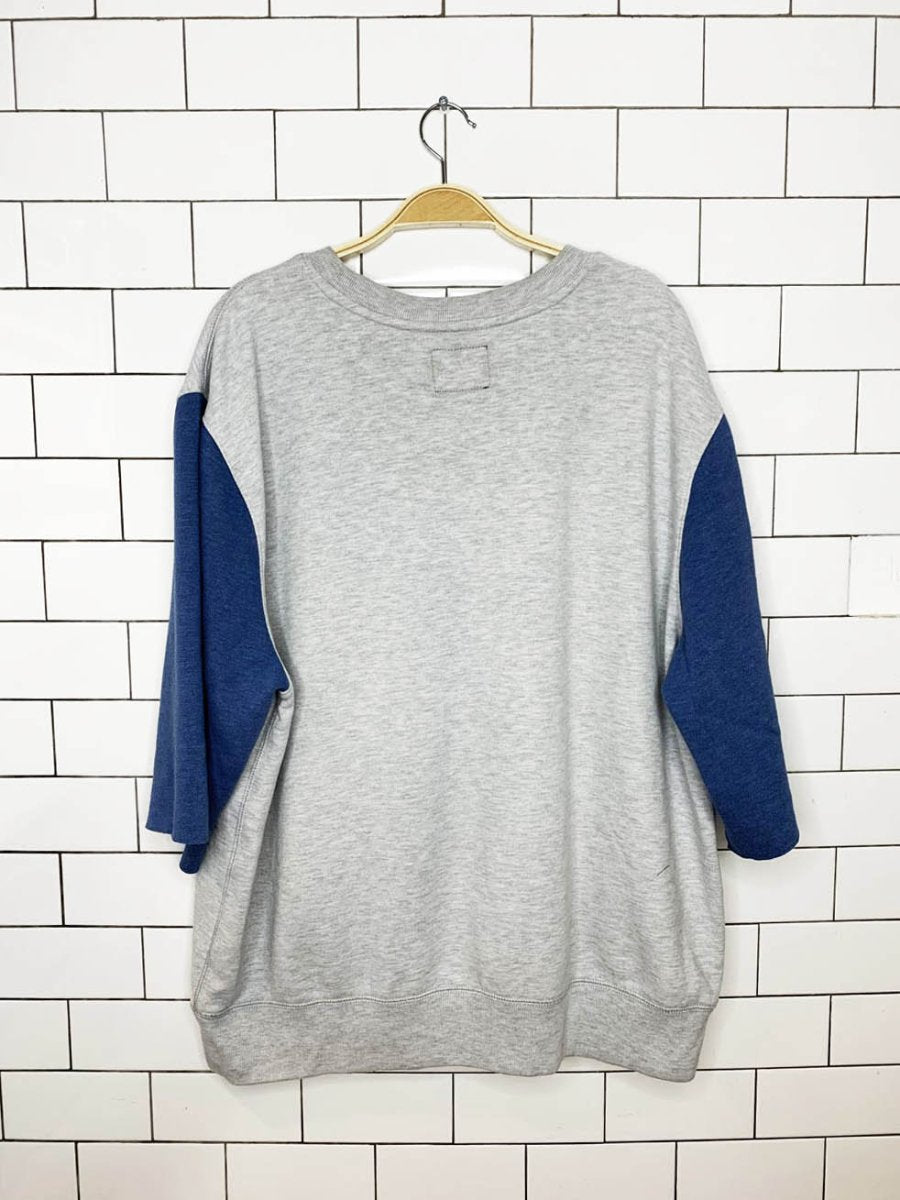 47 brand LA dodgers mlb soft oversized cropped sleeve fleece sweatshirt - good market thrift store