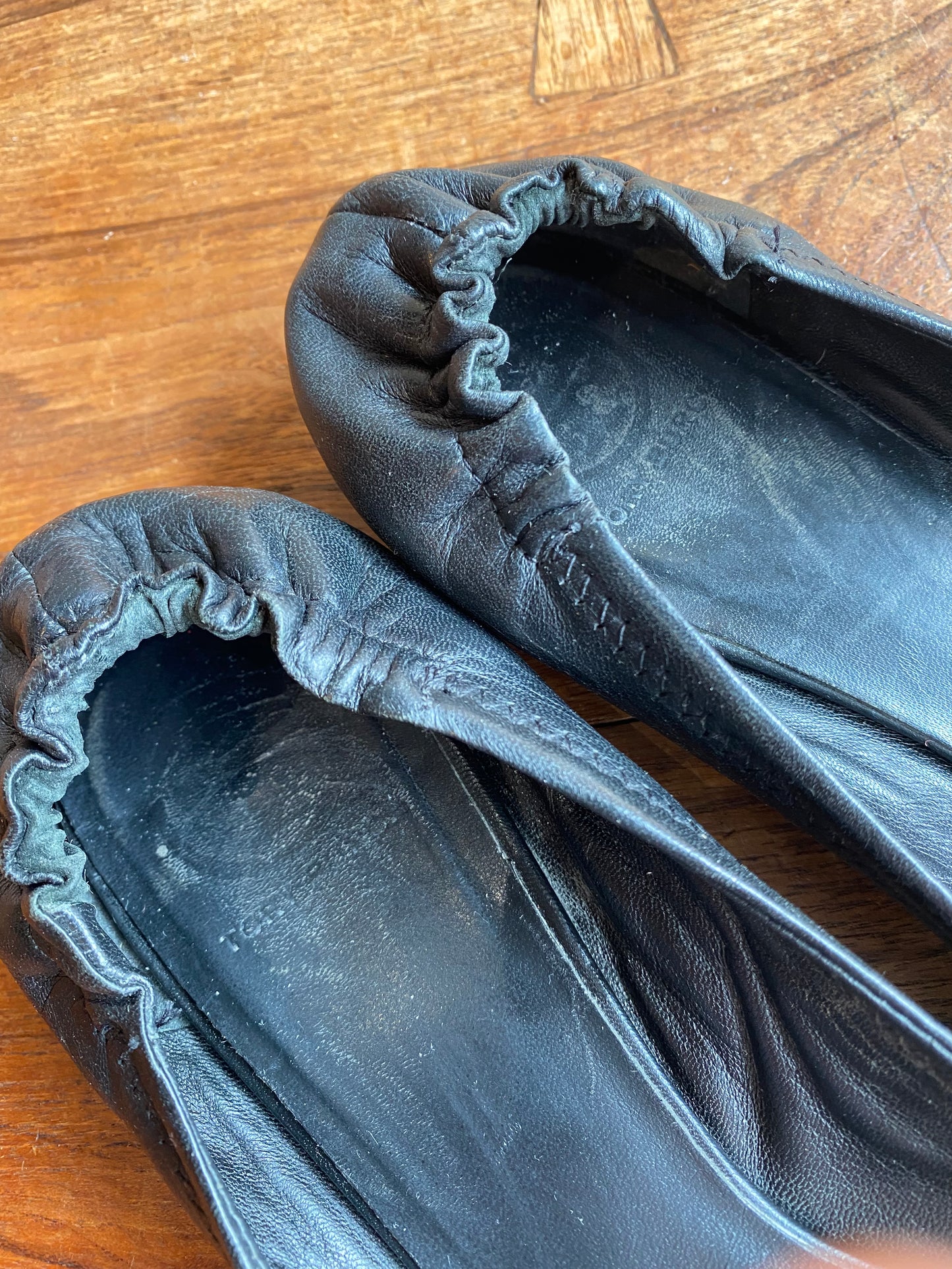 tory burch minnie leather ballet flats