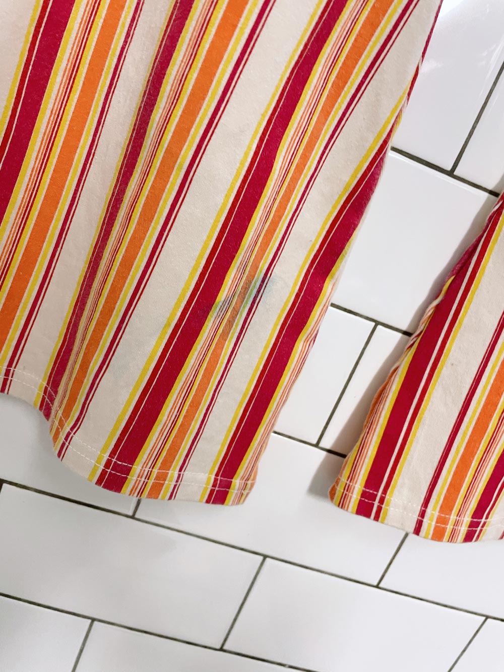 nwt deadstock y2k buffalo stripe bell bottom pants