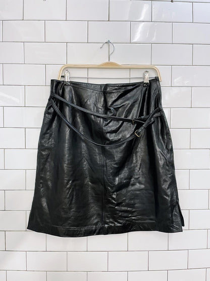 vintage 90s cuero leather mini skirt