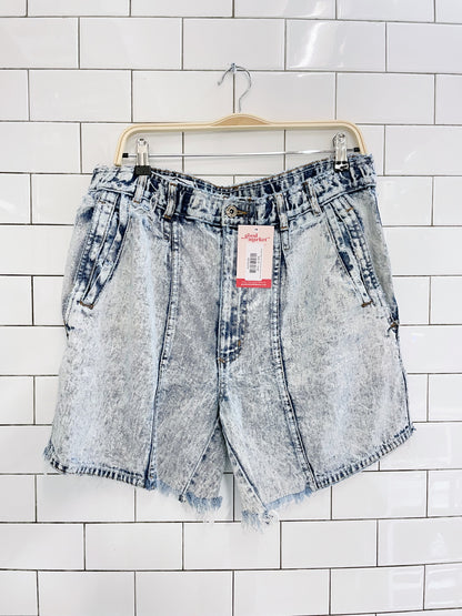 vintage bear int'l distressed denim shorts