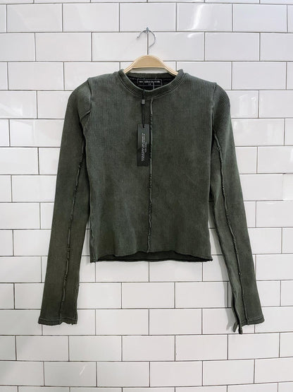 nwt maniere de voir ribbed long sleeve top