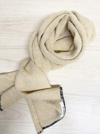 4th & reckless wool - blend stitch detail knit scarf - good market thrift store