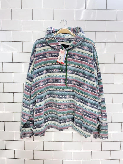 vintage 90s cotton prints fleece hoodie