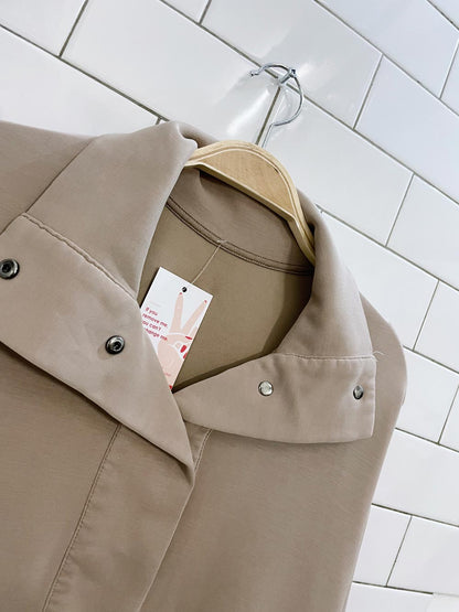 oysho soft touch modal 1/2 snap button sweatshirt