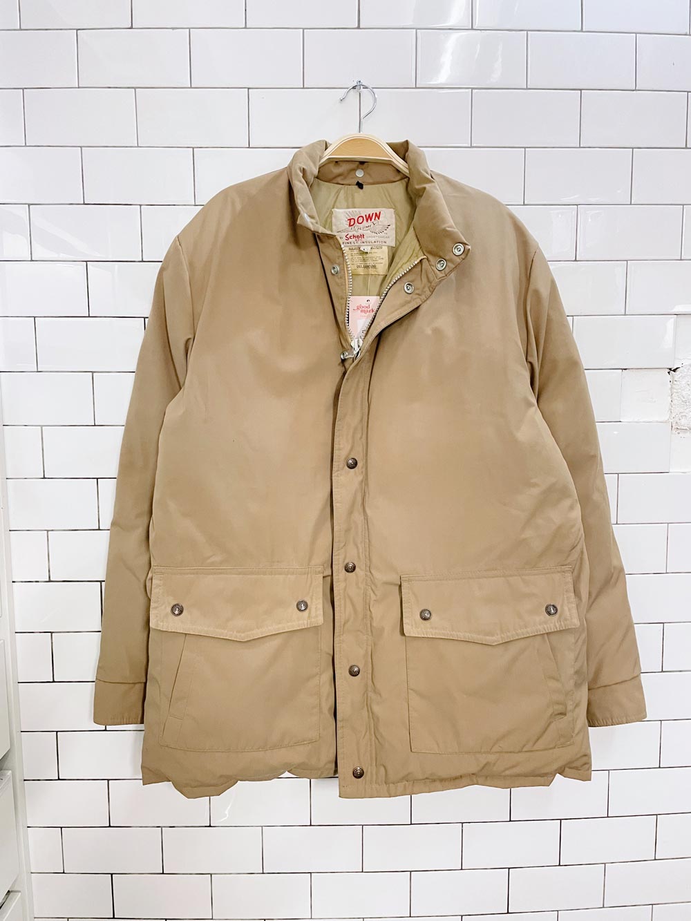 vintage schott down insulated parka