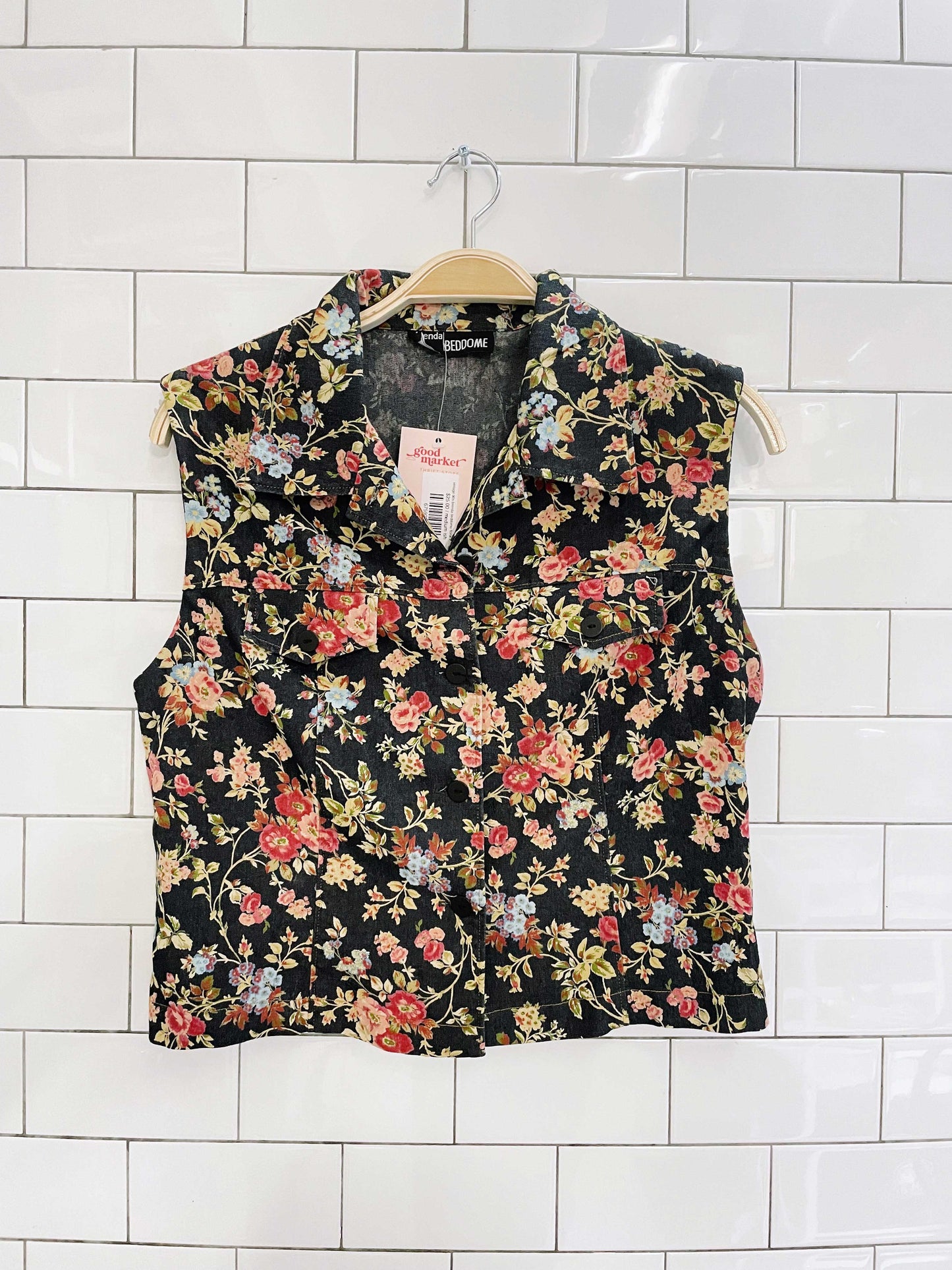 vintage 90s brenda beddome floral vest top