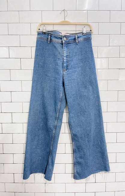 zara high rise marine straight jeans