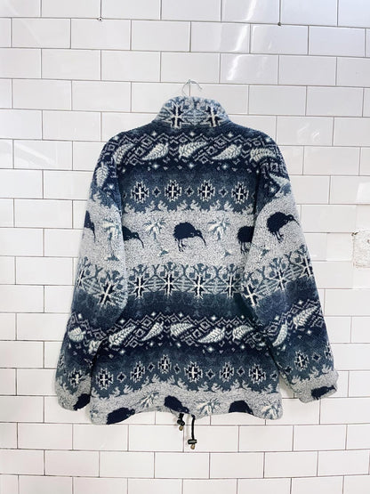 vintage 00s mika nz fleece jacket