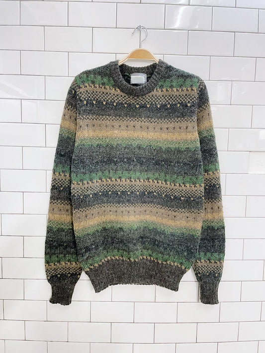 vintage le tigre fuzzy dad sweater