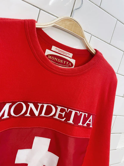 vintage mondetta sui flag sweatshirt