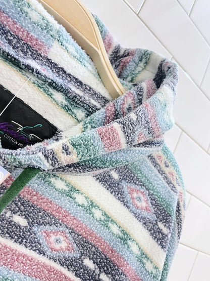 vintage 90s cotton prints fleece hoodie