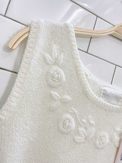vintage reitmans flower knit tank - good market thrift store