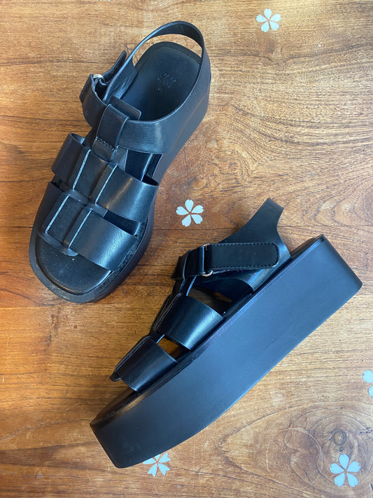 h&m platform fisherman sandals