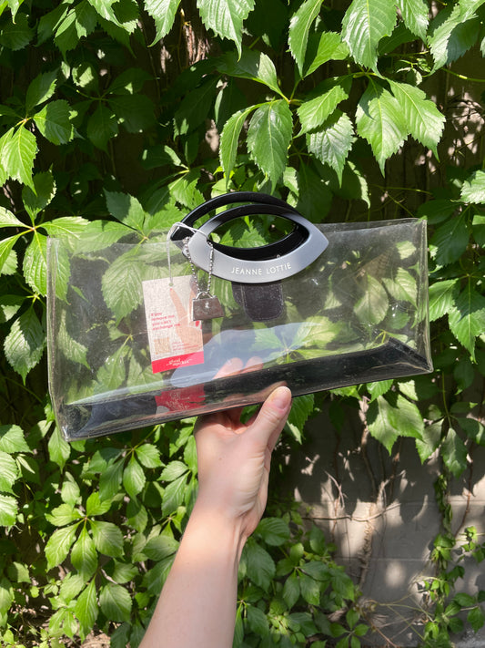 jeanne lottie see-through handbag