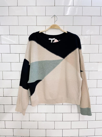 joie reverse weave wool-cashmere knit sweater