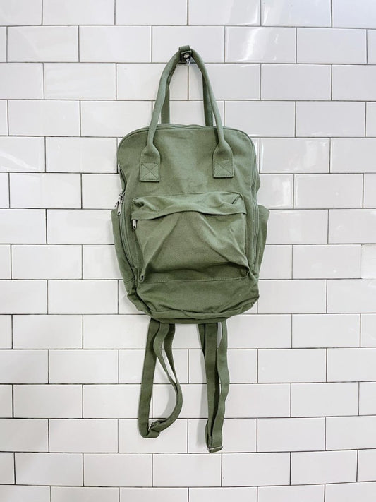 joe fresh green backpack tote - good market thrift store