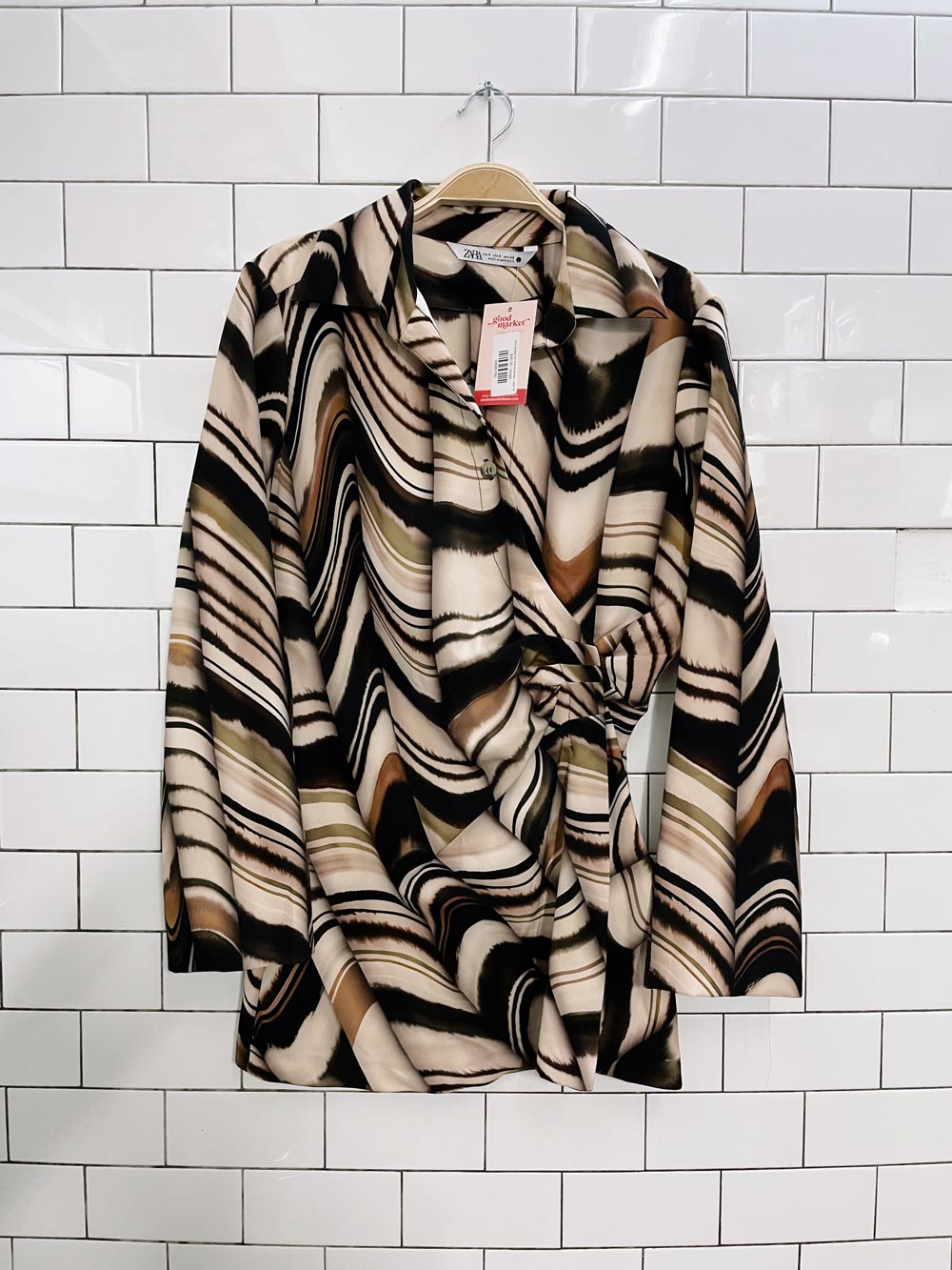 zara blogger fav printed blouse + pant set