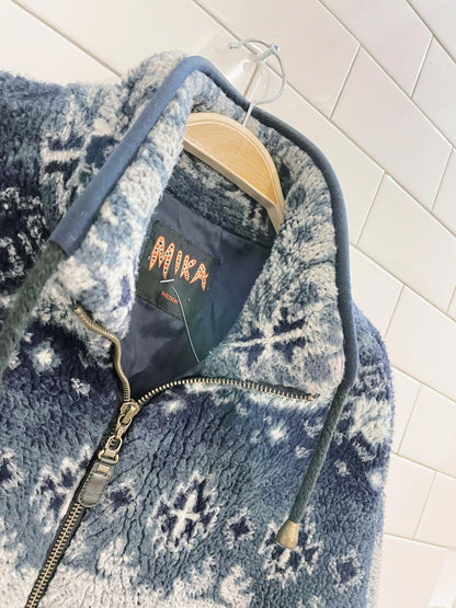 vintage 00s mika nz fleece jacket