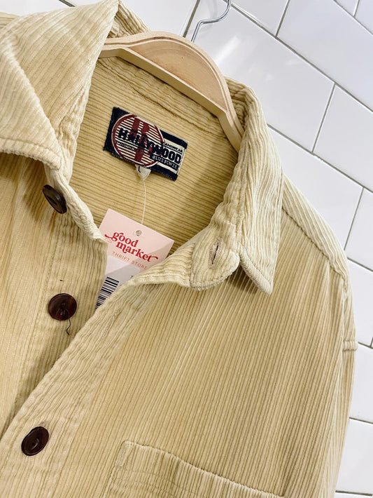 vintage 90s hollywood chunky cord shirt
