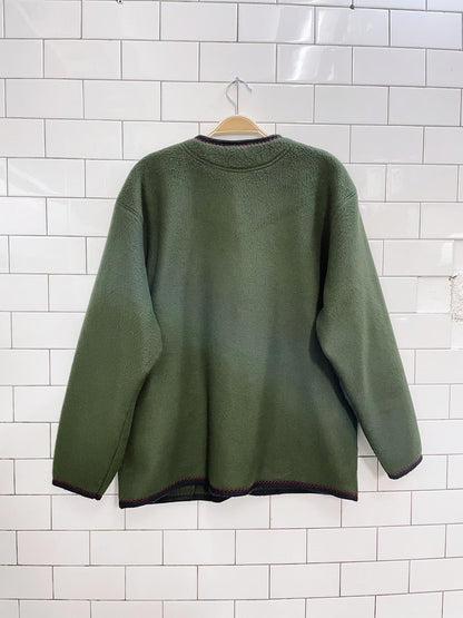 vintage 90s jacob soft fleece cardigan
