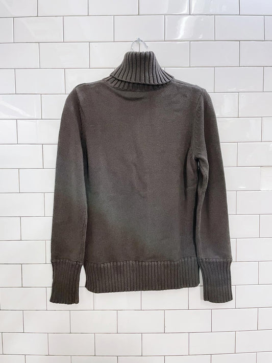 nwt esprit chunky rib cotton turtleneck