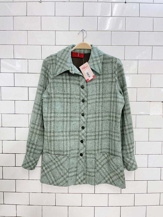 vintage 70s mister leonard wool shirt jacket