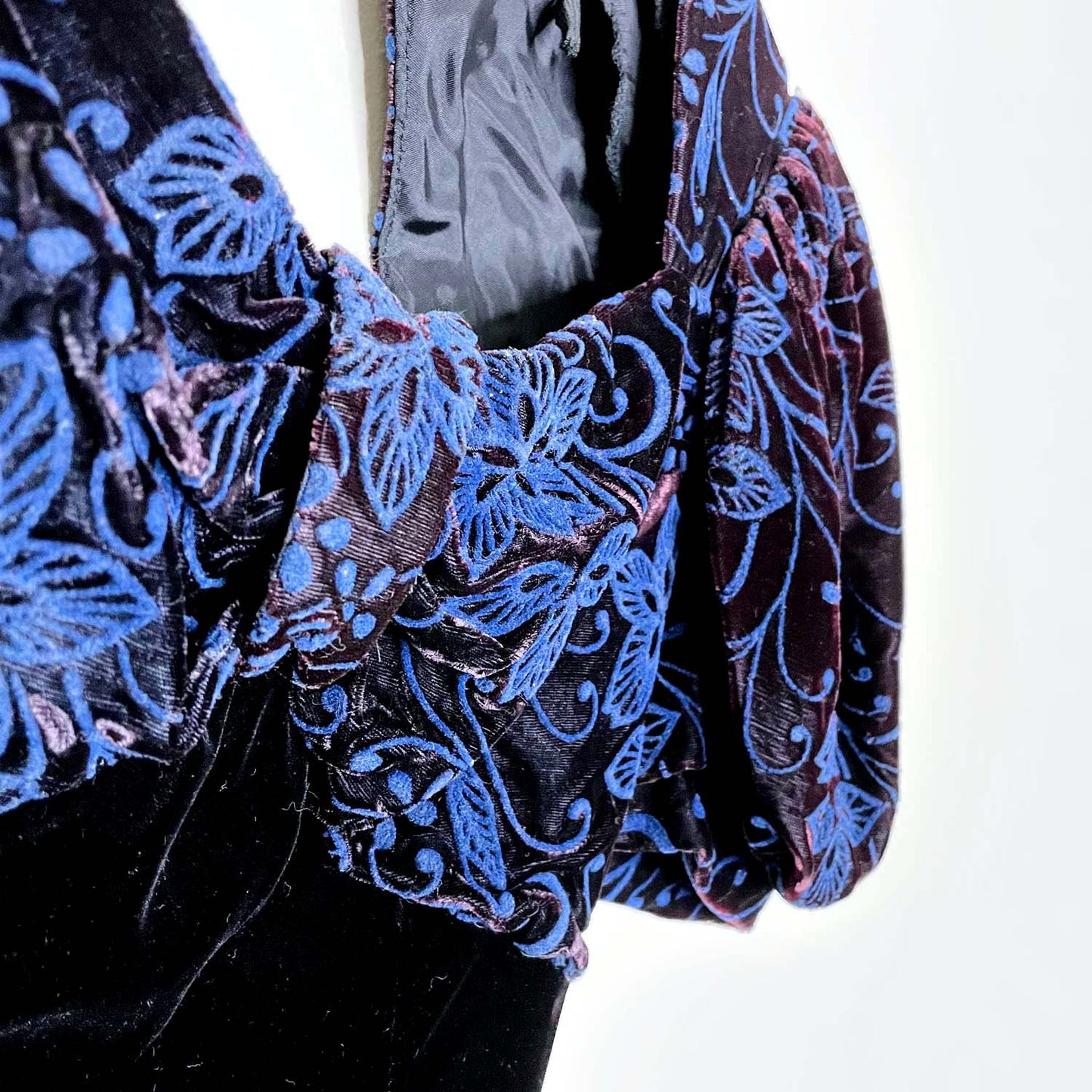 vintage 80s scott mcclintock velvet party dress - size 4