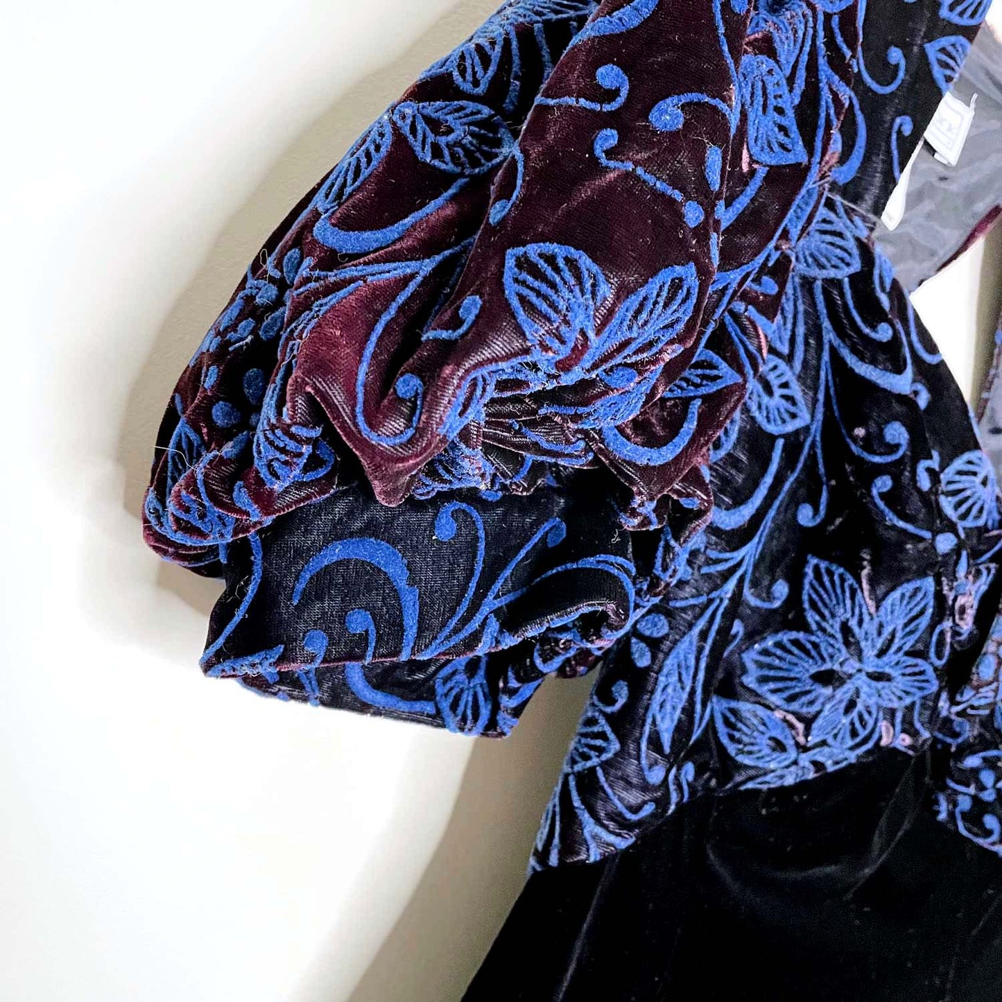 vintage 80s scott mcclintock velvet party dress - size 4