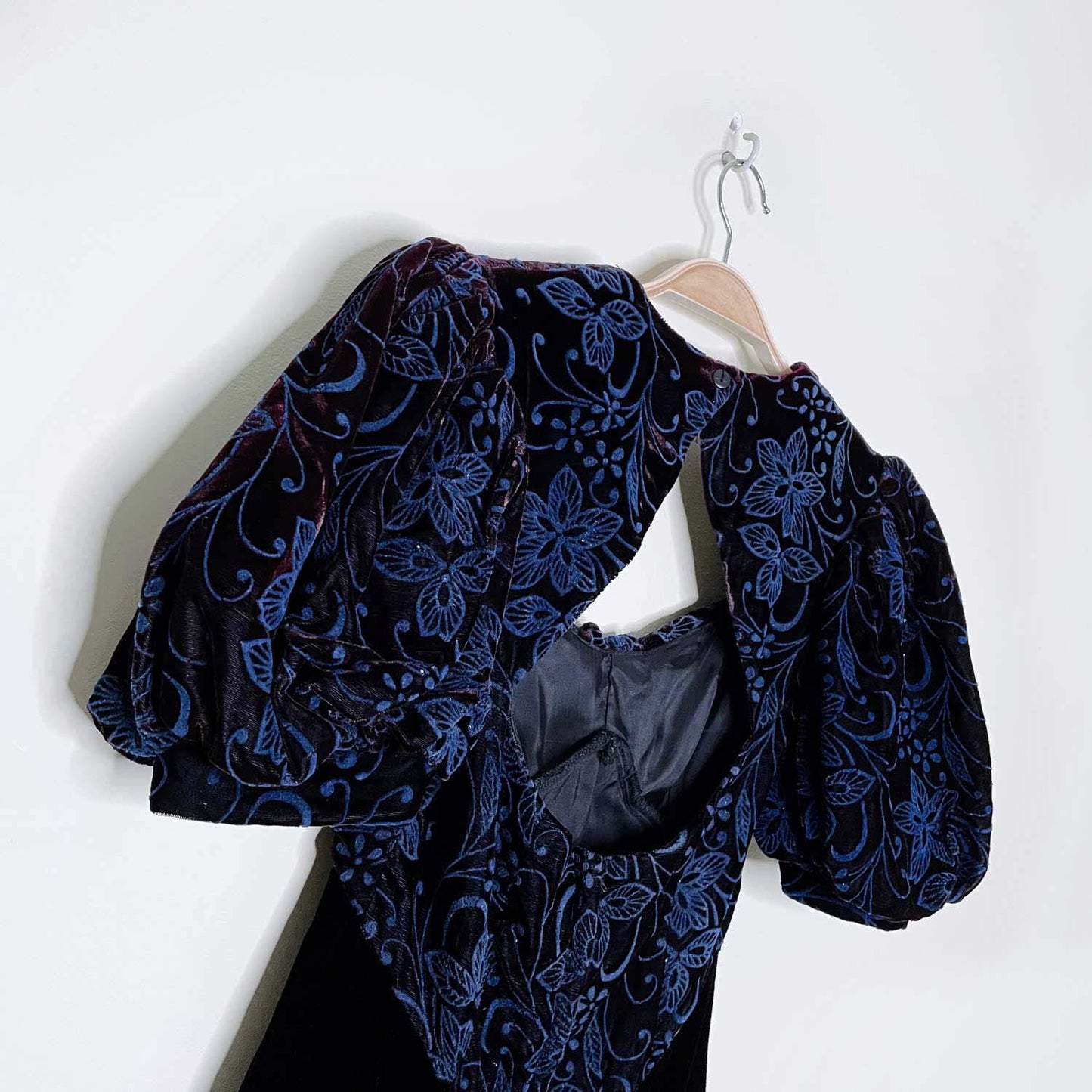 vintage 80s scott mcclintock velvet party dress - size 4