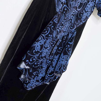 vintage 80s scott mcclintock velvet party dress - size 4