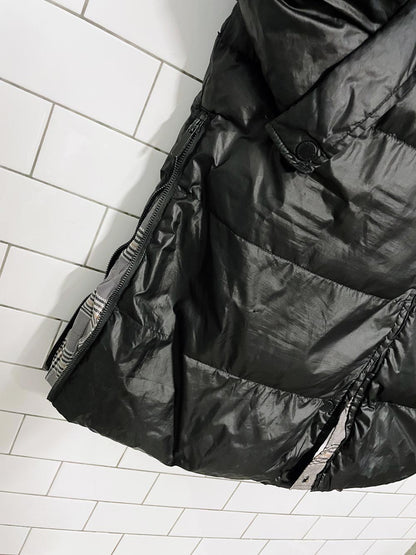 french connection poly-fil long puffer coat