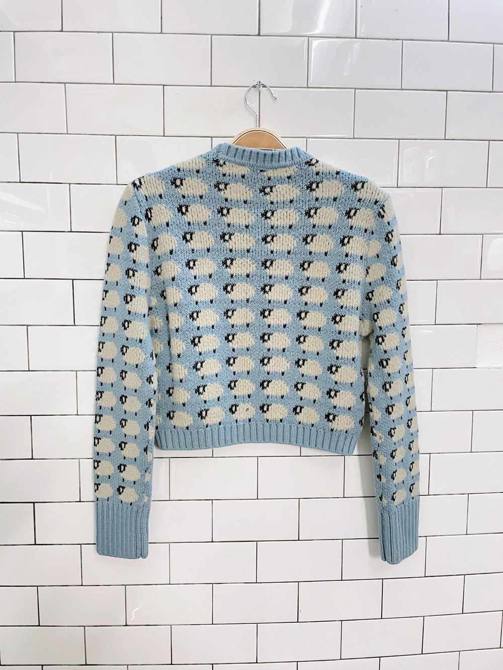 zara blogger fav knit sheep crew