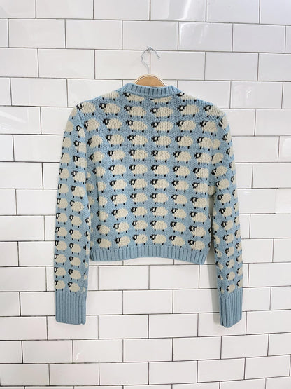 zara blogger fav knit sheep crew