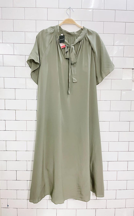 nwt club monaco flutter sleeve silk dress
