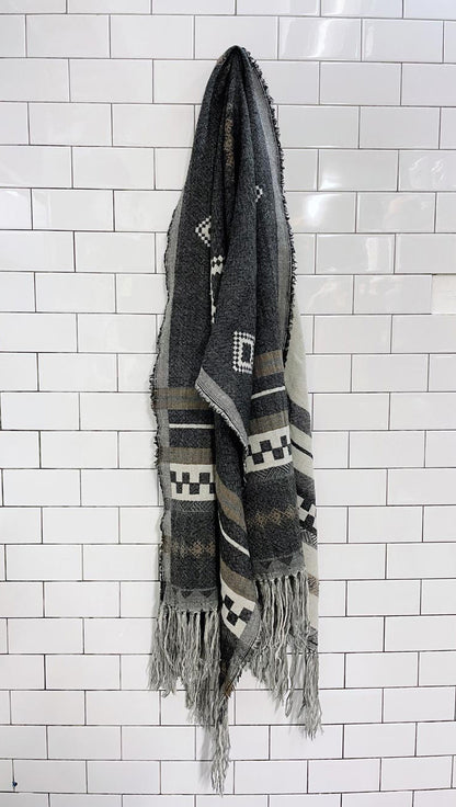 community 100% wool blanket scarf