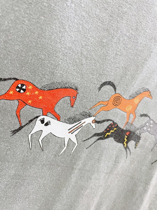 vintage comfort colors running horses tee