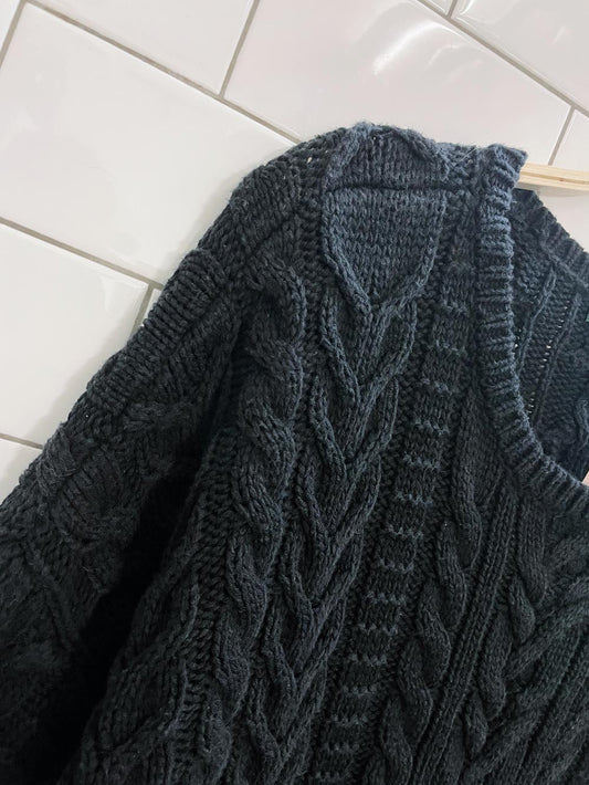 lauren RL cotton-blend cable knit sweater