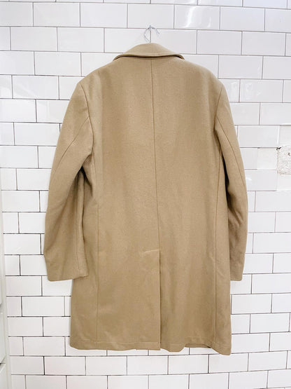 vintage stafford camel wool flannel lined coat
