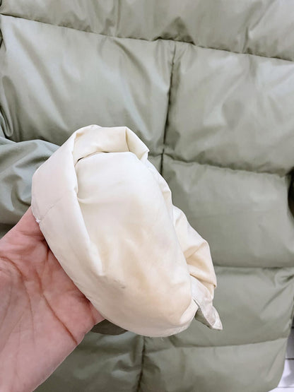 diesel bell sleeve utility puffer coat