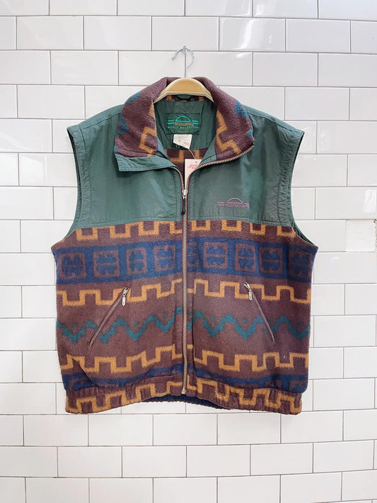vintage 90s wolverine fleece vest