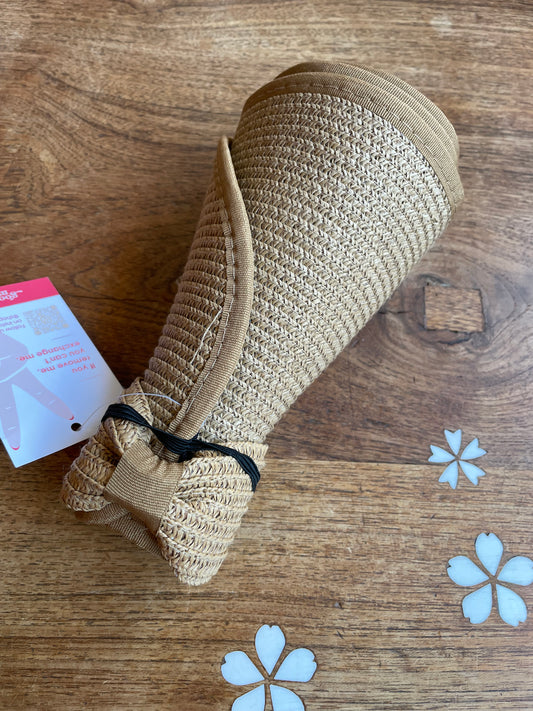 woven rattan packable sun shade