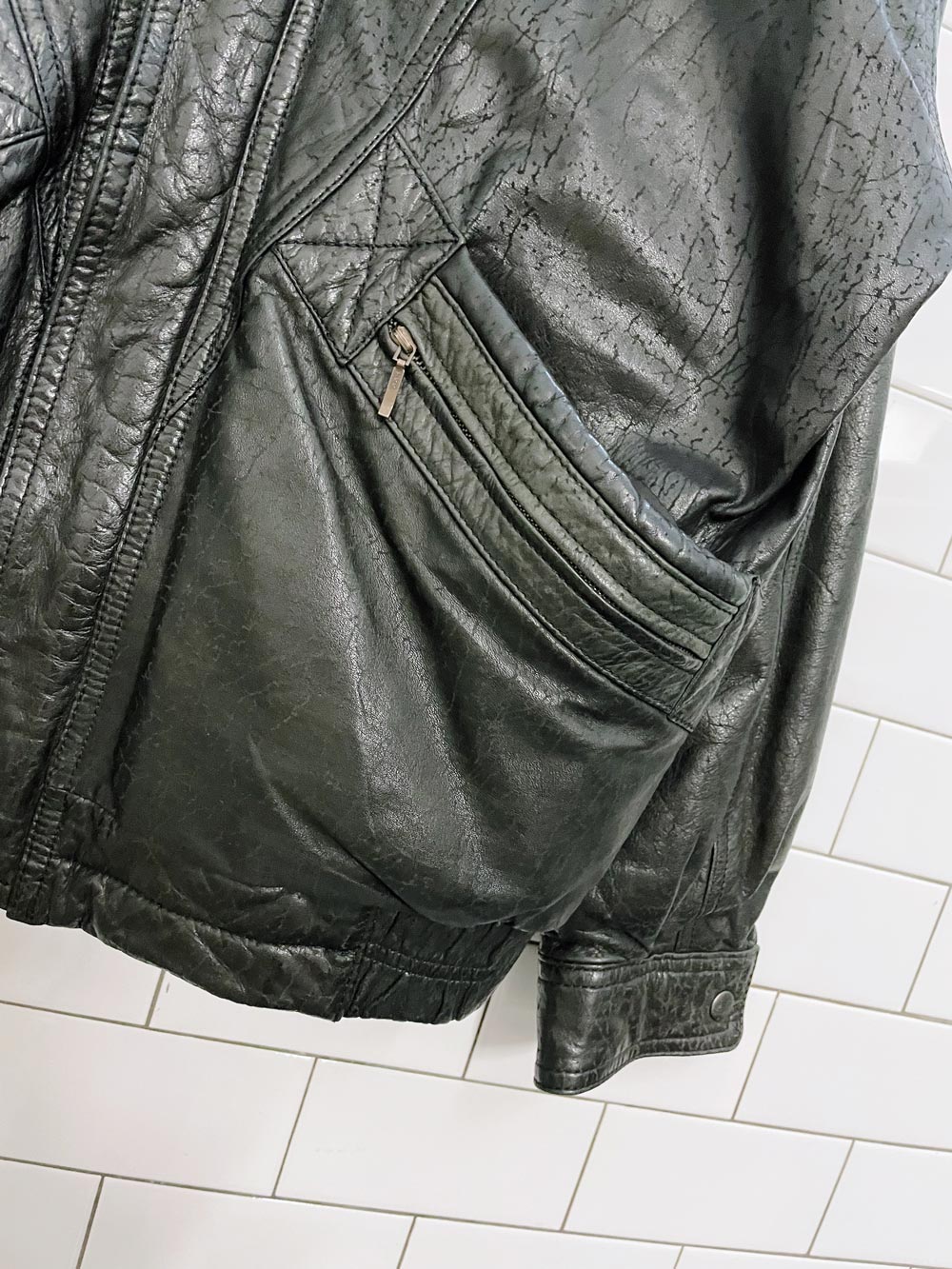 vintage pohland soft leather bomber jacket