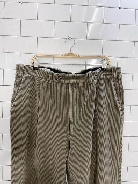vintage chunky cord light brown slacks